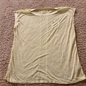 Talbots Light Yellow Muscle Tee